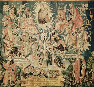 Der Baum Jesse, Szenen aus dem Leben der Jungfrau, 1530 von Unknown